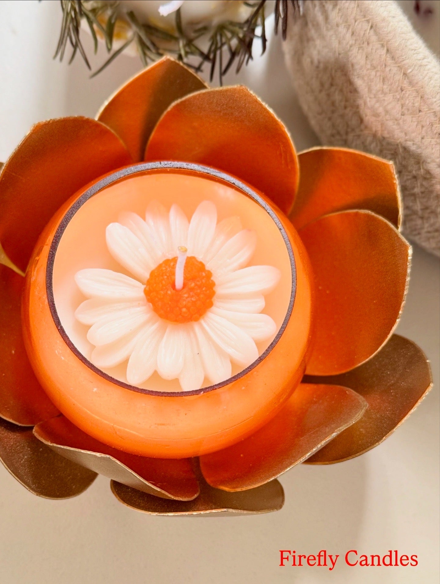 Lotus candle - Metal