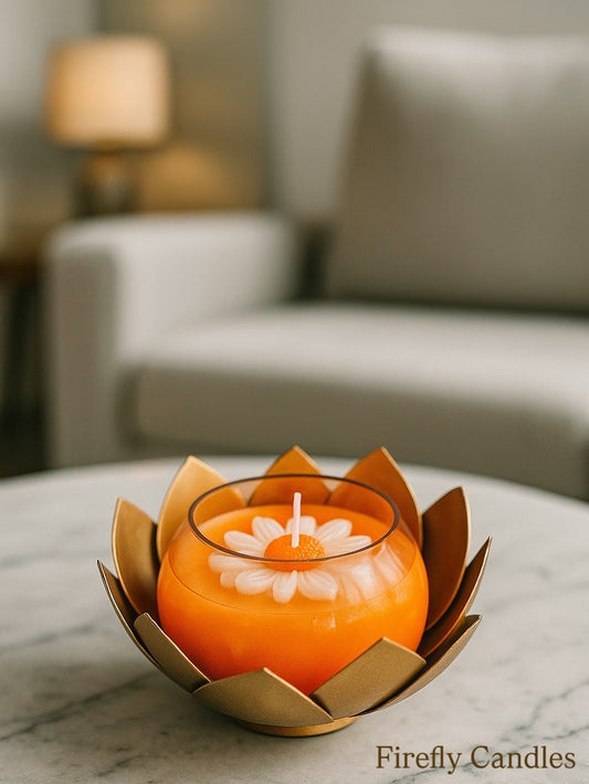 Lotus candle - Metal