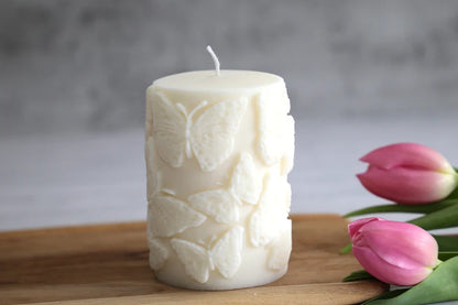 Butterfly Pillar Candle